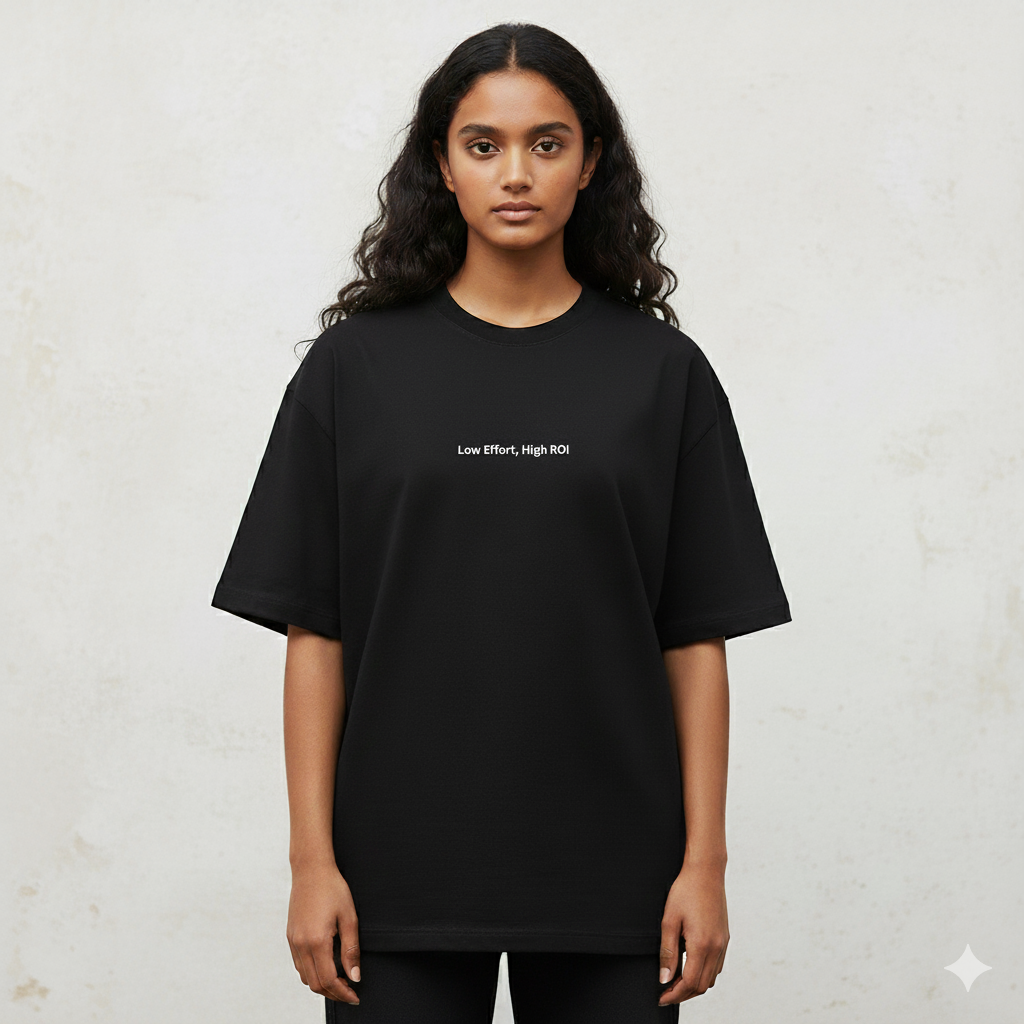 Low effort, high ROI oversized T shirt